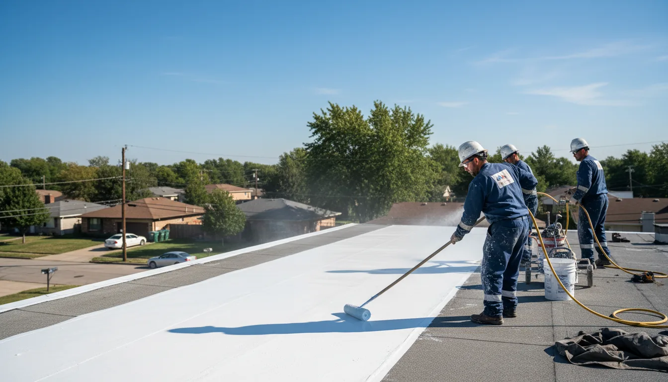 Commercial roof coating in Union, IL near me